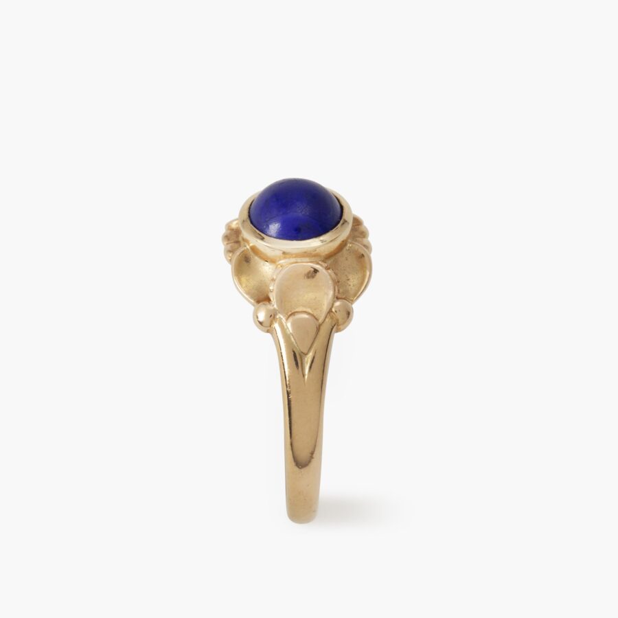 Yellow gold and lapis lazuli ring by Georg Jensen 1910-1925
