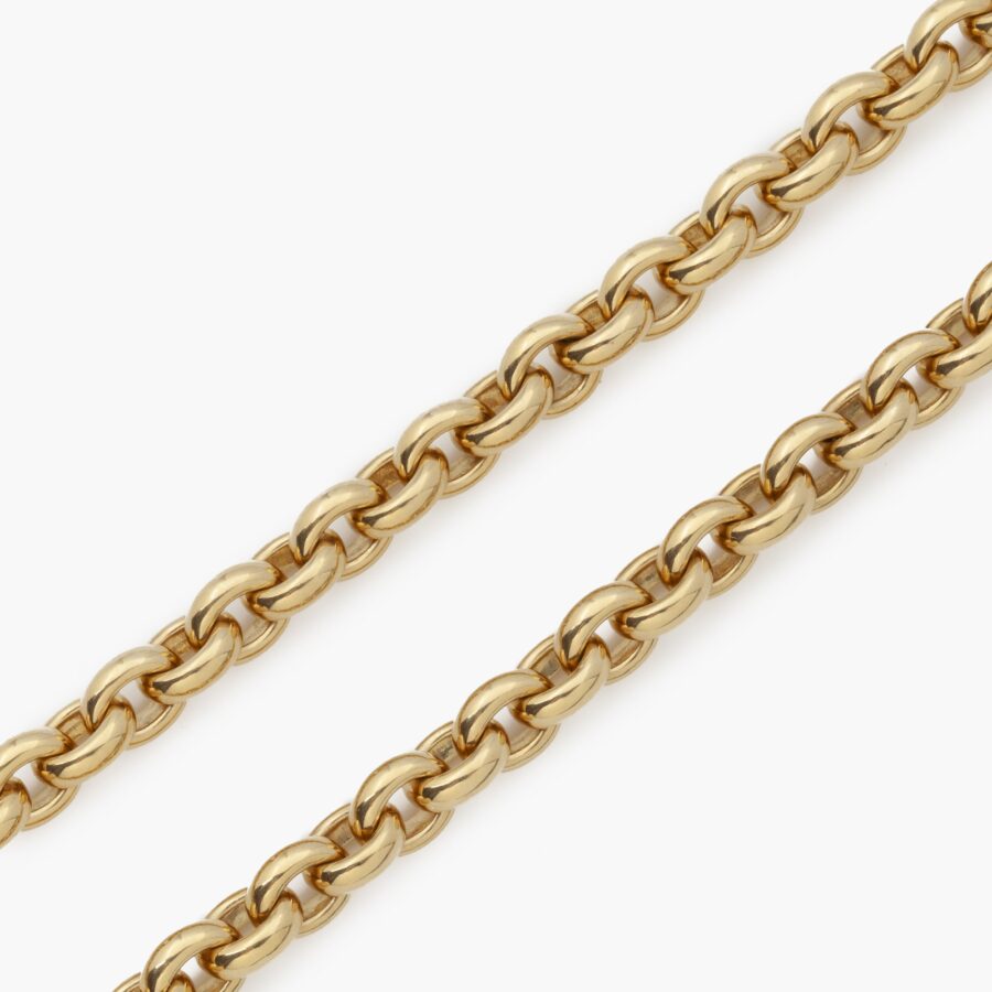 Cartier 18 ct yellow gold ancre longchain, dated 1991.