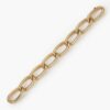 An eighteen carat yellow gold curb chain bracelet comprising eight elongated links with a spring clasp with safeguard. Signed Cartier Paris. 