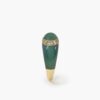An eighteen carat yellow gold ring set with green agate and brilliant cut diamonds. Signed Van Cleef & Arpels, made in Paris, ca 1980 and numbered.