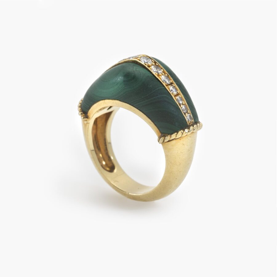 Cartier malachite ring