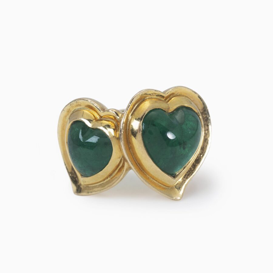 Boivin emerald hearts ring