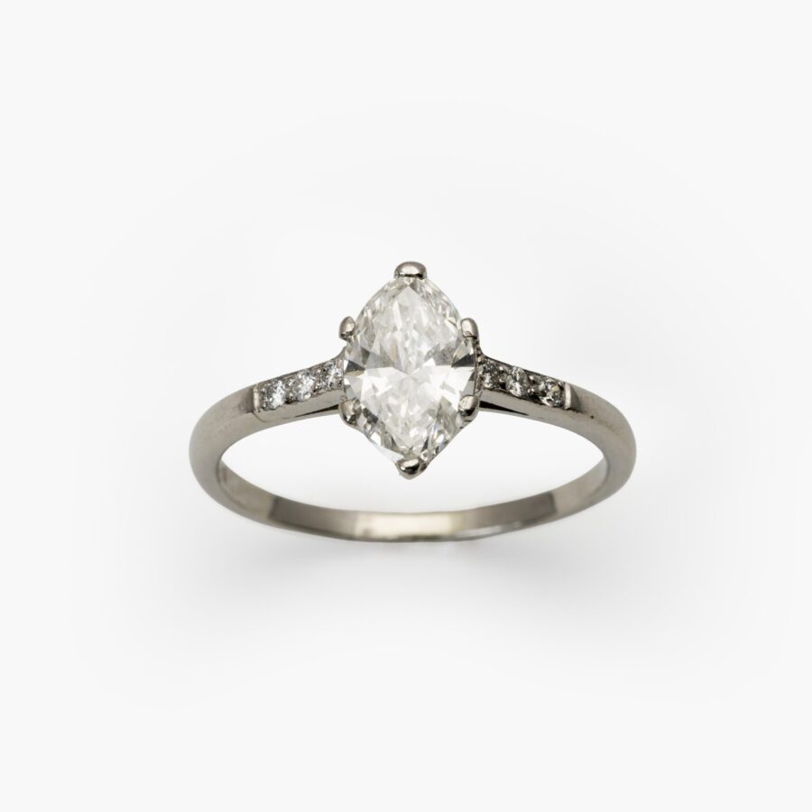 Solitair ring marquise diamond