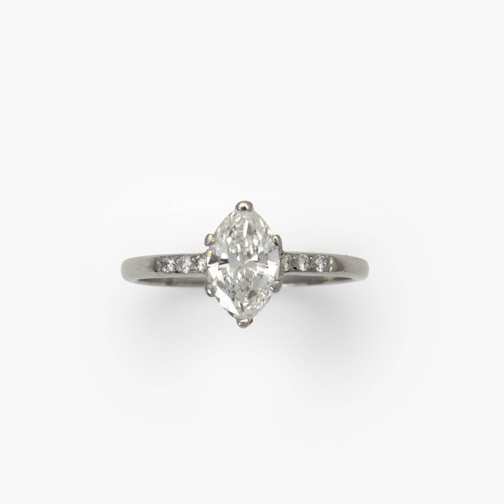 Solitair ring marquise diamond - Image 2