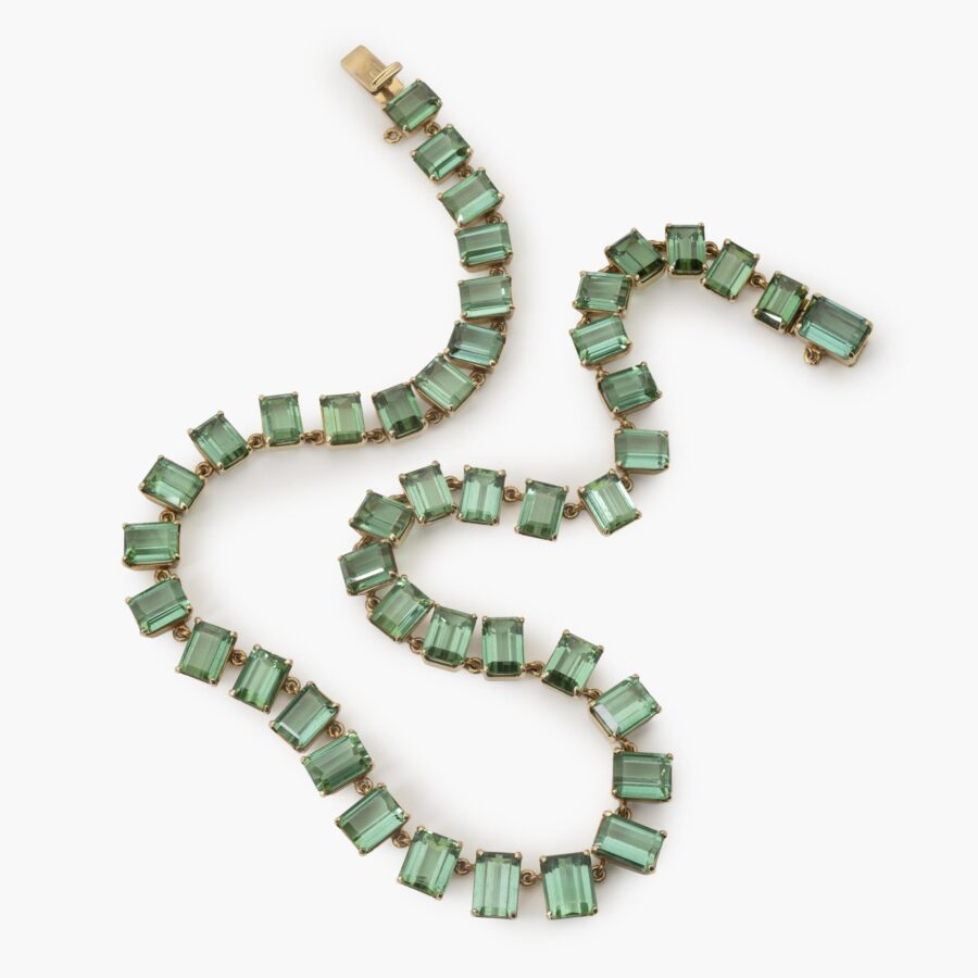 Green tourmaline necklace